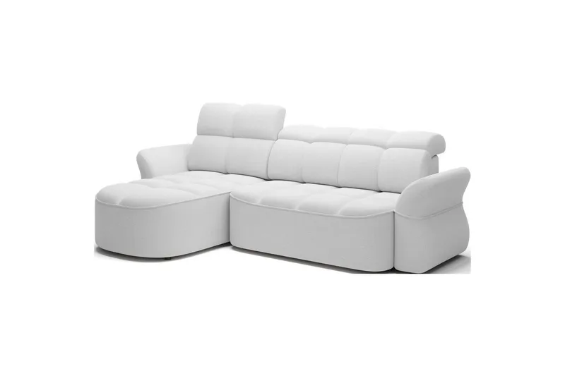 Seksjon Eltap Beneth 301x115x185 cm - Paolli 01 Hvit, Venstre - Møbler - Sofaer - Sovesofaer - Sovesofa divan