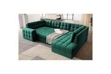 Seksjon Eltap Blewett 299x198x82 cm - Lukso 35, Grønn, Høyre - Møbler - Sofaer - Sovesofaer - Hjørnesovesofa