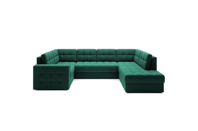 Seksjon Eltap Blewett 299x198x82 cm - Lukso 35, Grønn, Høyre - Møbler - Sofaer - Sovesofaer - Hjørnesovesofa