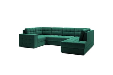 Seksjon Eltap Blewett 299x198x82 cm - Lukso 35, Grønn, Høyre - Møbler - Sofaer - Sovesofaer - Hjørnesovesofa
