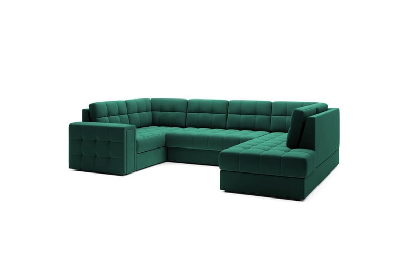 Seksjon Eltap Blewett 299x198x82 cm - Lukso 35, Grønn, Høyre - Møbler - Sofaer - Sovesofaer - Hjørnesovesofa