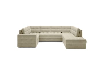 Seksjon Eltap Blewett 299x198x82 cm - Monolith 04, Beige, Høyre - Møbler - Sofaer - Sovesofaer - Hjørnesovesofa