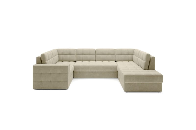 Seksjon Eltap Blewett 299x198x82 cm - Monolith 04, Beige, Høyre - Møbler - Sofaer - Sovesofaer - Hjørnesovesofa