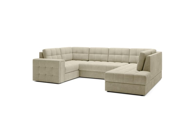 Seksjon Eltap Blewett 299x198x82 cm - Monolith 04, Beige, Høyre - Møbler - Sofaer - Sovesofaer - Hjørnesovesofa