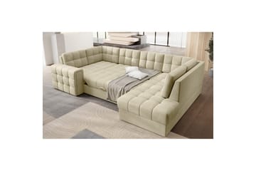 Seksjon Eltap Blewett 299x198x82 cm - Monolith 04, Beige, Høyre - Møbler - Sofaer - Sovesofaer - Hjørnesovesofa