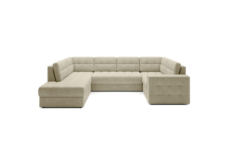 Seksjon Eltap Blewett 299x198x82 cm - Monolith 04, Beige, Venstre - Møbler - Sofaer - Sovesofaer - Hjørnesovesofa