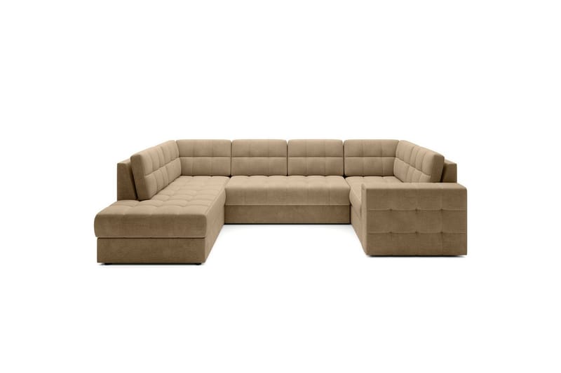 Seksjon Eltap Blewett 299x198x82 cm - Monolith 09, Mørk beige, Venstre - Møbler - Sofaer - Sovesofaer - Hjørnesovesofa