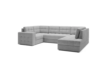 Seksjon Eltap Blewett 299x198x82 cm - Monolith 84, Lys Grå, Høyre - Møbler - Sofaer - Sovesofaer - Hjørnesovesofa