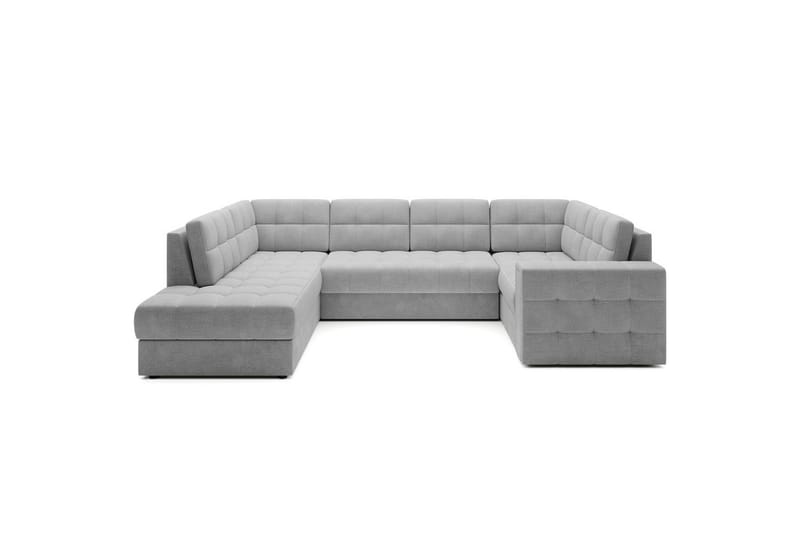 Seksjon Eltap Blewett 299x198x82 cm - Monolith 84, Lys Grå, Venstre - Møbler - Sofaer - Sovesofaer - Hjørnesovesofa