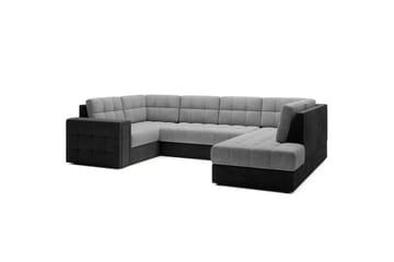 Seksjon Eltap Blewett 299x198x82 cm - Monolith 84, Monolith 97, Lys Grå, Mørk Grå, Høyre - Møbler - Sofaer - Sovesofaer - Hjørnesovesofa
