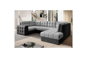Seksjon Eltap Blewett 299x198x82 cm - Monolith 84, Monolith 97, Lys Grå, Mørk Grå, Høyre - Møbler - Sofaer - Sovesofaer - Hjørnesovesofa