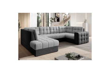 Seksjon Eltap Blewett 299x198x82 cm - Monolith 84, Monolith 97, Lys Grå, Mørk Grå, Venstre - Møbler - Sofaer - Sovesofaer - Hjørnesovesofa