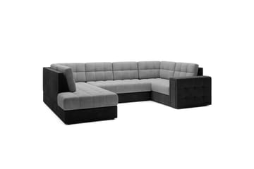 Seksjon Eltap Blewett 299x198x82 cm - Monolith 84, Monolith 97, Lys Grå, Mørk Grå, Venstre - Møbler - Sofaer - Sovesofaer - Hjørnesovesofa