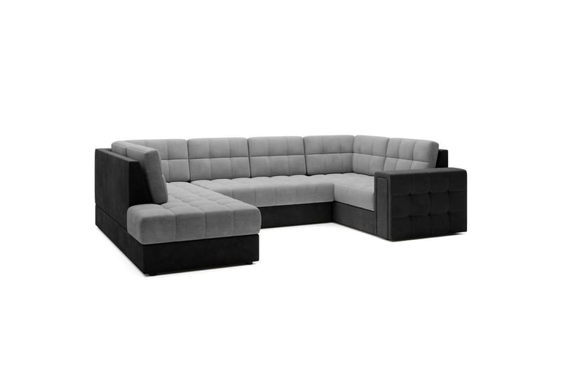 Seksjon Eltap Blewett 299x198x82 cm - Monolith 84, Monolith 97, Lys Grå, Mørk Grå, Venstre - Møbler - Sofaer - Sovesofaer - Hjørnesovesofa