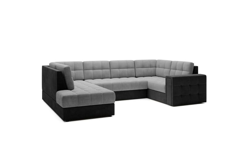 Seksjon Eltap Blewett 299x198x82 cm - Monolith 84, Monolith 97, Lys Grå, Mørk Grå, Venstre - Møbler - Sofaer - Sovesofaer - Hjørnesovesofa