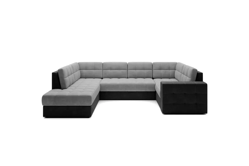 Seksjon Eltap Blewett 299x198x82 cm - Monolith 84, Monolith 97, Lys Grå, Mørk Grå, Venstre - Møbler - Sofaer - Sovesofaer - Hjørnesovesofa