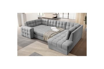 Seksjon Eltap Blewett 299x198x82 cm - Monolith 85, Grå, Høyre - Møbler - Sofaer - Sovesofaer - Hjørnesovesofa