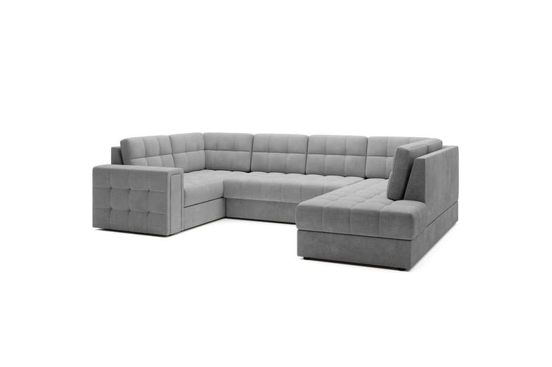 Seksjon Eltap Blewett 299x198x82 cm - Monolith 85, Grå, Høyre - Møbler - Sofaer - Sovesofaer - Hjørnesovesofa