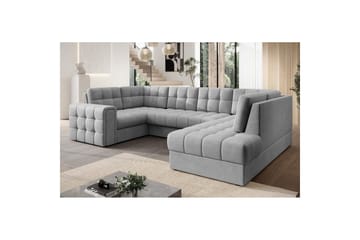 Seksjon Eltap Blewett 299x198x82 cm - Monolith 85, Grå, Høyre - Møbler - Sofaer - Sovesofaer - Hjørnesovesofa