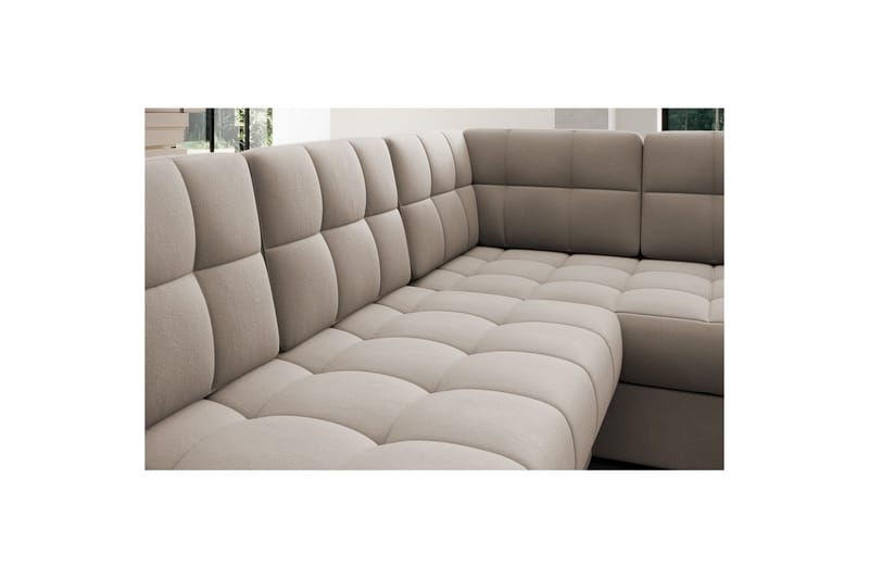 Seksjon Eltap Blewett 299x198x82 cm - Sola 18, Beige, Venstre - Møbler - Sofaer - Sovesofaer - Hjørnesovesofa