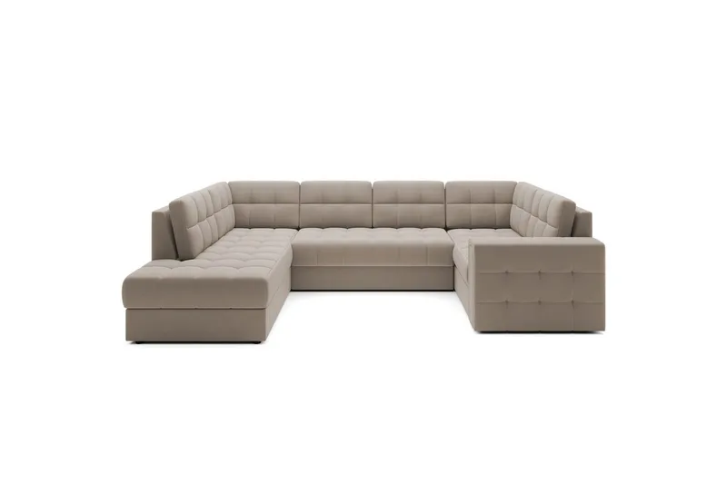 Seksjon Eltap Blewett 299x198x82 cm - Sola 18, Beige, Venstre - Møbler - Sofaer - Sovesofaer - Hjørnesovesofa