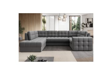 Seksjon Eltap Blewett 299x198x82 cm - Sola 4, Grå, Venstre - Møbler - Sofaer - Sovesofaer - Hjørnesovesofa