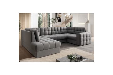 Seksjon Eltap Blewett 299x198x82 cm - Sola 4, Grå, Venstre - Møbler - Sofaer - Sovesofaer - Hjørnesovesofa