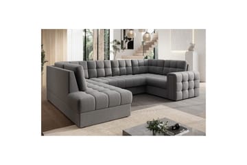 Seksjon Eltap Blewett 299x198x82 cm - Sola 4, Grå, Venstre - Møbler - Sofaer - Sovesofaer - Hjørnesovesofa