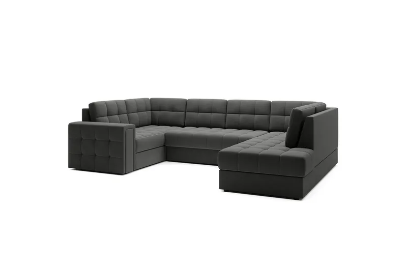 Seksjon Eltap Blewett 299x198x82 cm - Sola 6, Mørk grå, Høyre - Møbler - Sofaer - Sovesofaer - Hjørnesovesofa