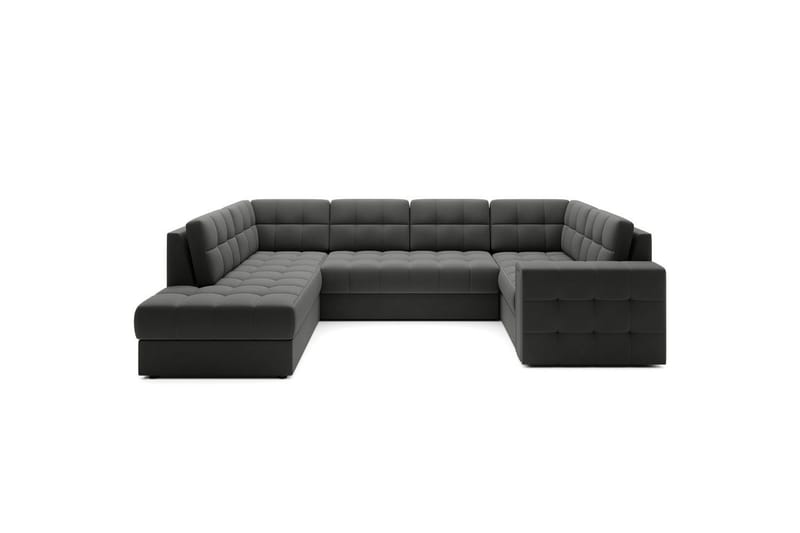 Seksjon Eltap Blewett 299x198x82 cm - Sola 6, Mørk grå, Venstre - Møbler - Sofaer - Sovesofaer - Hjørnesovesofa