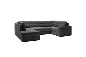 Seksjon Eltap Blewett 299x198x82 cm - Sola 6, Mørk grå, Venstre - Møbler - Sofaer - Sovesofaer - Hjørnesovesofa