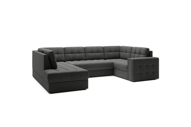 Seksjon Eltap Blewett 299x198x82 cm - Sola 6, Mørk grå, Venstre - Møbler - Sofaer - Sovesofaer - Hjørnesovesofa