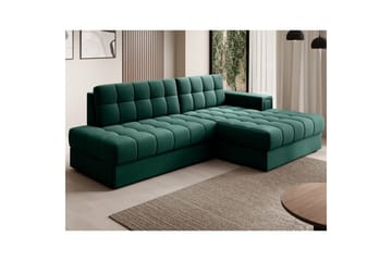 Seksjon Eltap Blezalt 240x150x82 cm - Lukso 35, Grønn, Høyre - Møbler - Sofaer - Sovesofaer - Sovesofa divan