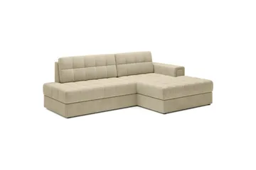 Seksjon Eltap Blezalt 240x150x82 cm - Monolith 04, Beige, Høyre - Møbler - Sofaer - Sovesofaer - Sovesofa divan