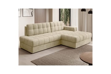 Seksjon Eltap Blezalt 240x150x82 cm - Monolith 04, Beige, Høyre - Møbler - Sofaer - Sovesofaer - Sovesofa divan