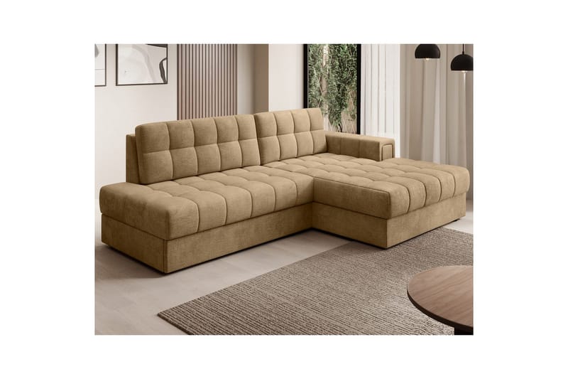 Seksjon Eltap Blezalt 240x150x82 cm - Monolith 09, Mørk beige, Høyre - Møbler - Sofaer - Sovesofaer - Sovesofa divan