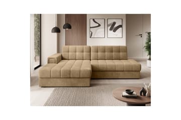 Seksjon Eltap Blezalt 240x150x82 cm - Monolith 09, Mørk beige, Venstre - Møbler - Sofaer - Sovesofaer - Sovesofa divan