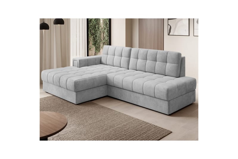 Seksjon Eltap Blezalt 240x150x82 cm - Monolith 84, Lys Grå, Venstre - Møbler - Sofaer - Sovesofaer - Sovesofa divan