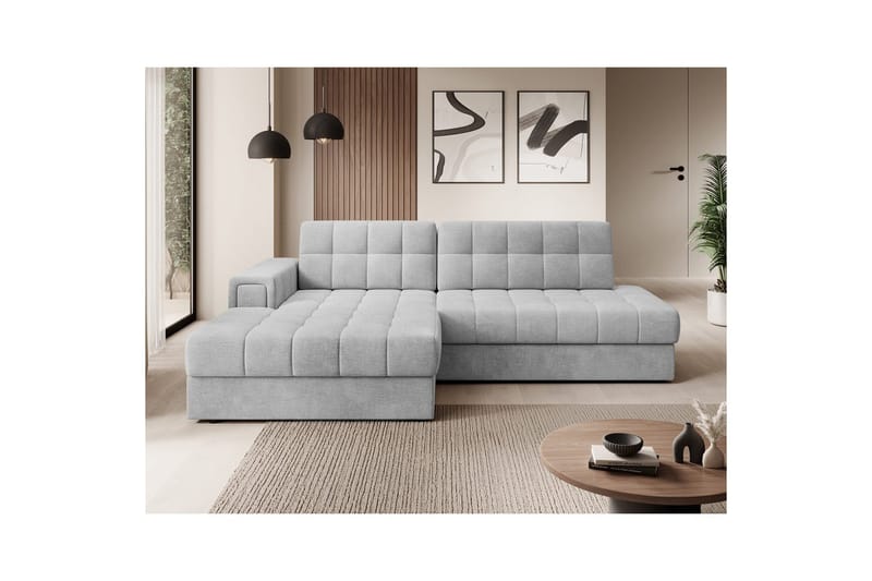 Seksjon Eltap Blezalt 240x150x82 cm - Monolith 84, Lys Grå, Venstre - Møbler - Sofaer - Sovesofaer - Sovesofa divan