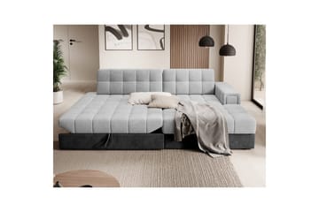 Seksjon Eltap Blezalt 240x150x82 cm - Monolith 84, Monolith 97, Lys Grå, Mørk Grå, Høyre - Møbler - Sofaer - Sovesofaer - Sovesofa divan