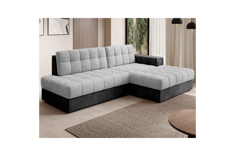 Seksjon Eltap Blezalt 240x150x82 cm - Monolith 84, Monolith 97, Lys Grå, Mørk Grå, Høyre - Møbler - Sofaer - Sovesofaer - Sovesofa divan