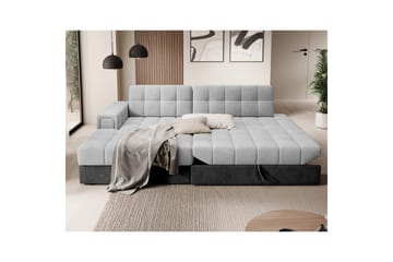 Seksjon Eltap Blezalt 240x150x82 cm - Monolith 84, Monolith 97, Lys Grå, Mørk Grå, Venstre - Møbler - Sofaer - Sovesofaer - Sovesofa divan