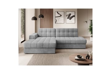Seksjon Eltap Blezalt 240x150x82 cm - Monolith 85, Grå, Venstre - Møbler - Sofaer - Sovesofaer - Sovesofa divan