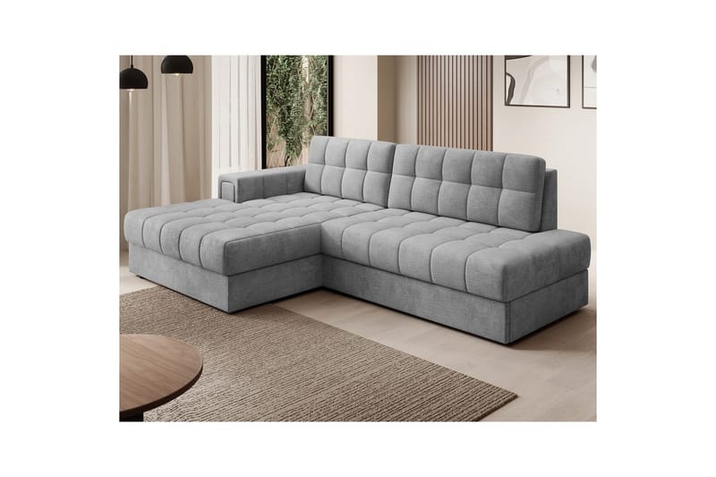 Seksjon Eltap Blezalt 240x150x82 cm - Monolith 85, Grå, Venstre - Møbler - Sofaer - Sovesofaer - Sovesofa divan