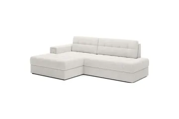 Seksjon Eltap Blezalt 240x150x82 cm - Royal 01, Hvit, Venstre - Møbler - Sofaer - Sovesofaer - Sovesofa divan