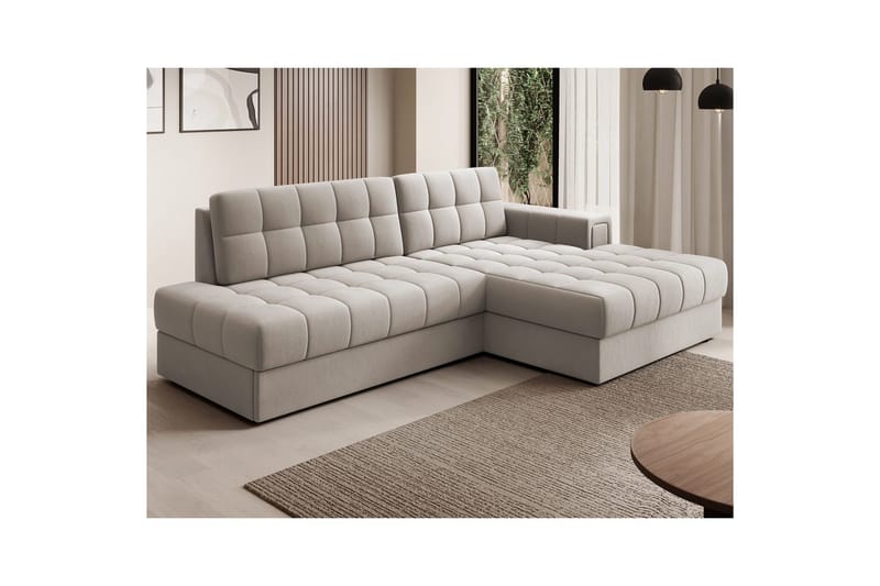 Seksjon Eltap Blezalt 240x150x82 cm - Sola 18, Beige, Høyre - Møbler - Sofaer - Sovesofaer - Sovesofa divan