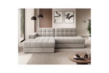 Seksjon Eltap Blezalt 240x150x82 cm - Sola 18, Beige, Venstre - Møbler - Sofaer - Sovesofaer - Sovesofa divan