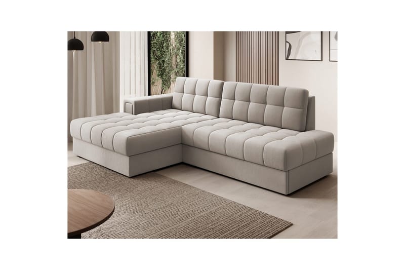 Seksjon Eltap Blezalt 240x150x82 cm - Sola 18, Beige, Venstre - Møbler - Sofaer - Sovesofaer - Sovesofa divan