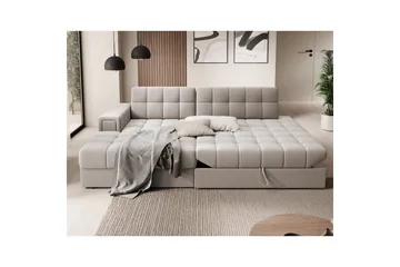 Seksjon Eltap Blezalt 240x150x82 cm - Sola 18, Beige, Venstre - Møbler - Sofaer - Sovesofaer - Sovesofa divan