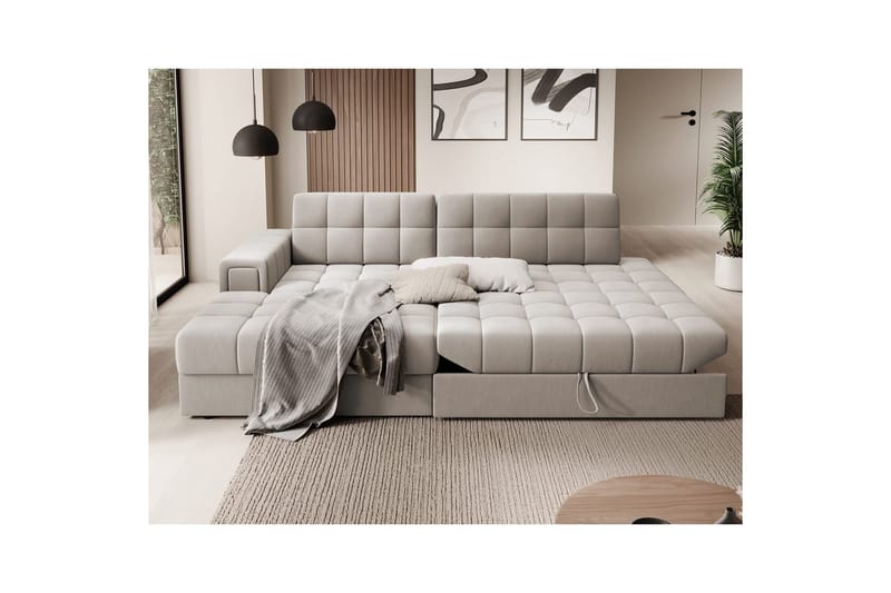 Seksjon Eltap Blezalt 240x150x82 cm - Sola 18, Beige, Venstre - Møbler - Sofaer - Sovesofaer - Sovesofa divan